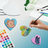 15Pcs Magnetic Mini Canvas Boards for Painting Small Canvases Boards DIY Decorative Magnets Painting Crafts Gifts?3",Heart Shape?...