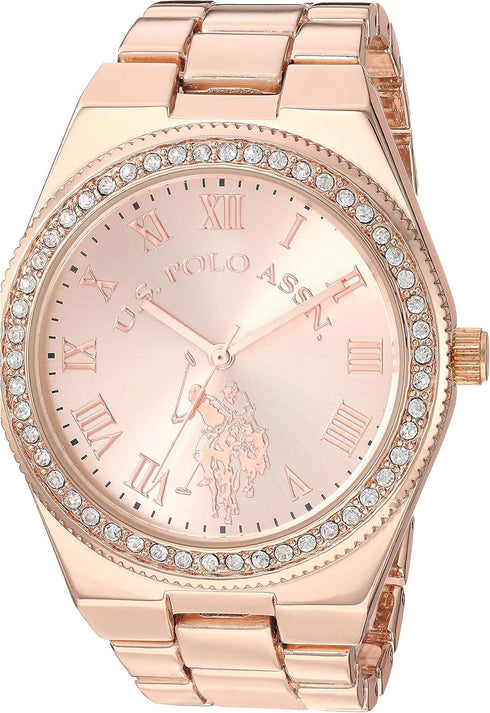U.S. Polo Assn. Women's USC40225 Analog Display Analog Quartz Rose Gold Watch...