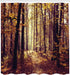 Ambesonne Forest Shower Curtain, Mysterious Atmosphere Misty Woods Tree Nature Landscape Image, Cloth Fabric Bathroom Decor Set with Hooks, 69" W ...