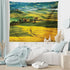 Lunarable Tuscan Tapestry, Idyllic Landscape of Tuscany Road and Cypresses to Medieval Farmhouse Image, Fabric Wall Hanging Decor for Bedroom Livi...