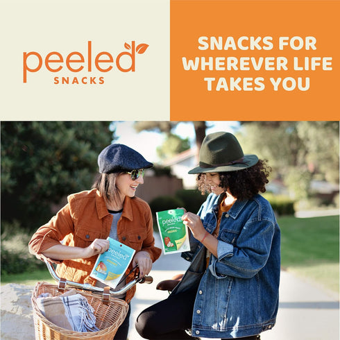 Peeled Snacks Organic Dried Fruit, Apple, 2.8 oz. – Healthy, Vegan Snacks for On-the-Go, Lunch and More...