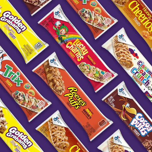 REESE'S Puffs Cereal Treat Bars, Peanut Butter and Cocoa, Snack Bars, 8 Ct, 6.8 oz...