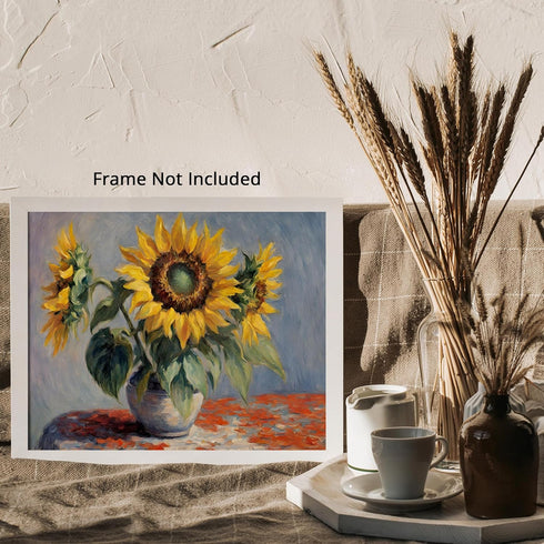 Posterizer 1 pcs-floral- plants design for nature lovers-oil painting style 4-Floral & Botanical Art-Landscape & Nature Art-Decor for Home & Offic...