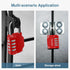 Puroma 1 Pack Combination Lock 4 Digit Locker Lock Outdoor Waterproof Padlock for School Gym Locker, Sports Locker, Fence, Toolbox, Gate, Case, Ha...