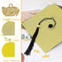 TKNOUS 10Pcs DIY Grad Cap Decorations - Gold Glitter Heavyweight Premium Construction Paper with Gold 2024 Graduation Charm for Graduation Cap Tas...