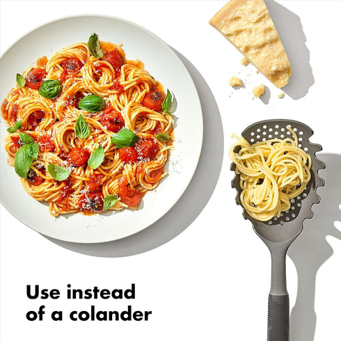 OXO Good Grips Pasta Scoop Strainer,Gray...