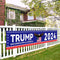 Trump Banner, 118.11x19.69 Inch Trump 2024 Banner Fence Large Trump Banners and Signs 2024 Save America with All Strength Banner Trump Flags Trump...