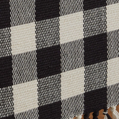 Park Designs Buffalo Check Table Runner - 54''L - Black & Cream...