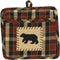Park Designs Concord Black Bear Pocket Potholder Set of 2...