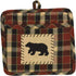 Park Designs Concord Black Bear Pocket Potholder Set of 2...