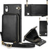 for iPhone XR Zipper Leather Wallet Case (6.1-Inch) - 3-in-1 Crossbody Bag with Card Holder - Shockproof PU Leather Case - 11-Card Capacity & Adju...