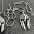 Workout Pendant Necklace, The Spartan Warrior Pendant, Self-Discipline, Hard Work, Dedication, Motivational Gift for Gym Lovers, Titanium Steel Ne...