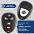 2X KeylessOption Key Fob Replacement for 2015 2006 2007 2008 2009 2010 2011 2012 2013 Buick Lucerne Cadillac DTS Chevrolet Chevy Impala Monte Carl...