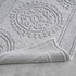 Jean Pierre New York Cotton StoneWash Medallion 17x24 in. Bath Rug, Gray...