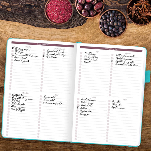 GoGirl Recipe Book – Blank Cookbook to Write In Your Own Recipes – Empty Cooking Journal for Family Recipes – Personalized Recipe Notebook – Hardc...