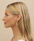 Gold Filigree Earrings for Women | Barzel 18K Gold Plated Link Mesh Braided Filigree Hoop Earrings (Gold)...