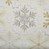 DII Embroidered Holiday Table Décor Collection Christmas Kitchen, Snowflakes Placemat Set, 13x19, Silver & Gold, 4 Piece...
