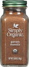 Simply Organic Garam Masala, 3-Ounce Jar, Northern Indian Spice Blend, Richly Spicy But Not Hot, Kosher, Non ETO...