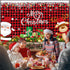 Irenare Christmas Banner Backdrop Santa Claus Reindeer Merry Christmas Banner Indoor for Xmas Holiday Party Photo Booth Photography Wall Hanging D...