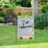 Just Married Garden Flag, Burlap Vertical Double Sided, Wedding / Engagement / Bridal Shower Party Decoration Yard Sign, Welcome to Our Wedding De...
