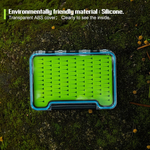 Goture Fly fishing tackle box, Waterproof Tackle box,Waterproof Floating Airtight Stowaway Fishing Lure Box,Tackle Box with Adjustable Dividers, F...