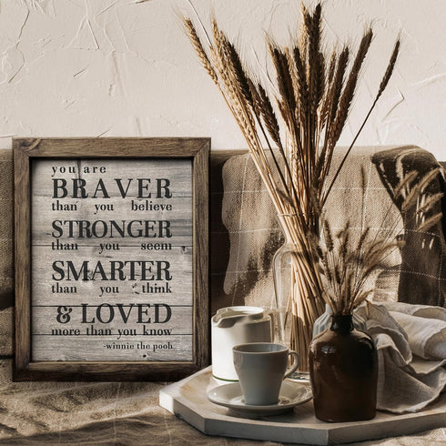 Posterizer 1 pcs-Winnie the pooh-positive encouraging quote-Inspirational Women's Art-Comedy Art-Gift for Girls, Boys, Teens-decor for Girls, Teen...