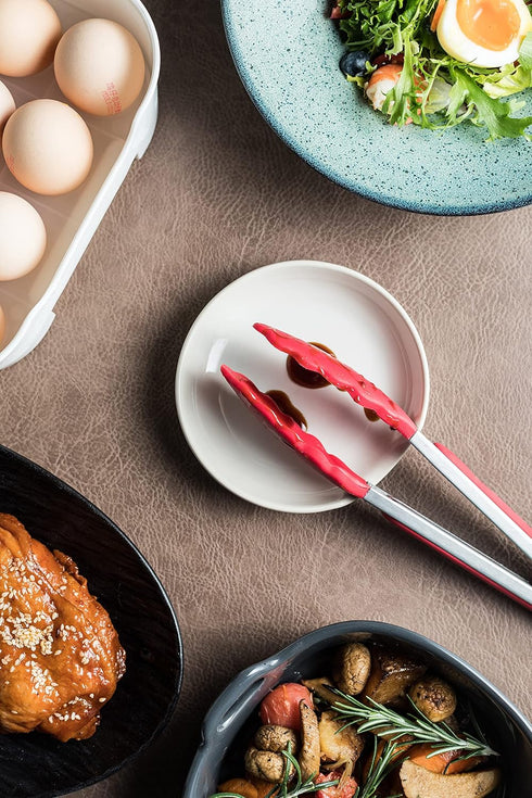 Gomakren Spoon Rest Spoon Holder for Stove Top, Large Ceramic Spoon Holder, Utensil Rest for Spatula Fork Ladles Spoons Tongs, Kitchen Counter Fra...