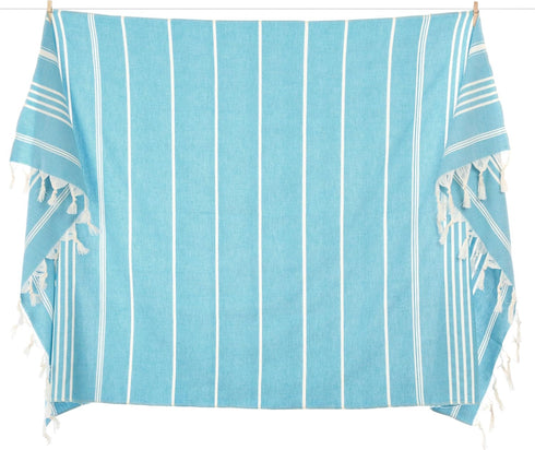 Cacala Turkish Hand Loomed Towels Peshtemal Highly Absorbent Quick and Easy Dry Soft and Comfortable for Shower, Spa, Pool, Gym and Yoga 100% Cott...