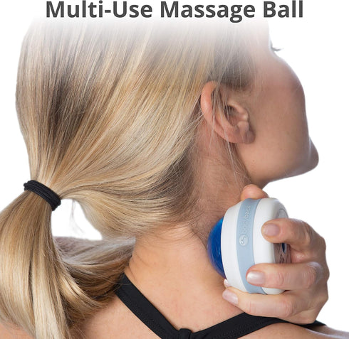 Body Back Manual Massage Roller Ball | Deep Tissue Roller & Lacrosse Ball - Hand Held Massager for Sore Muscles & Joint Pain | 360 Degree Mobility...
