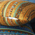 TAOSON Red Stripe Bohemian Style Antique Cotton Blend Linen Sofa Throw Pillowcase Cushion Cover Pillow Cover with Hidden Zipper Closure Only Cover...