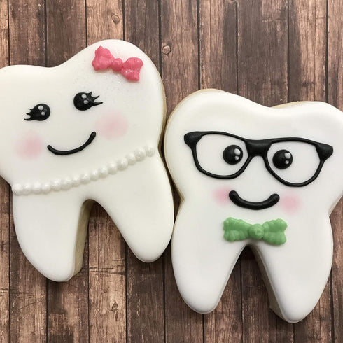 Sweet Smile/Dentist Cookie Cutters 2-Pc. Set Made in the USA by Ann Clark, Mouth, Tooth...