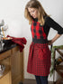 DII Kitchen Collection, Gingham Check, Red/Black, Apron...
