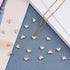 PH PandaHall 60pcs 14K Gold Plated Heart Beads, Heart Spacer Beads 6x7mm Metal Love Brass Loose Bead for Summer Necklace Bracelet Wedding Birthday...