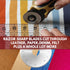 Madam Sew 28mm Rotary Cutter for Fabric | Precision Cloth Cutting Tool with Tungsten Steel Blade and Safety Guard | for Sewing, Arts & Crafts with...