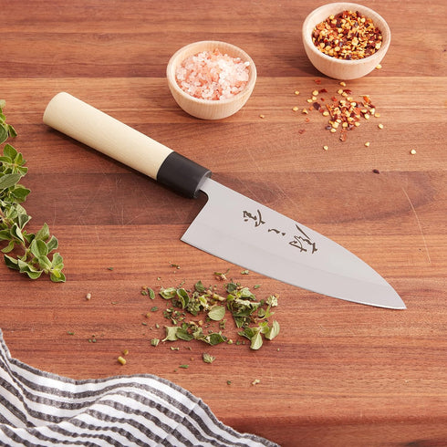 Mercer Culinary Asian Collection Deba Knife with NSF Handle...