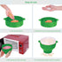 Microwave Popcorn Popper with Lids - Silicone - No Oil or Butter Required - Collapsible Bowls - BPA-Free - Movie Night Supplies - Green...