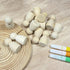 100 Pieces Wood Peg Dolls Unfinished Wooden People Craft Blank Family Figures 5/8 x 1-1/4 inch...