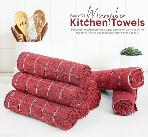 Utopia Towels - Microfiber Kitchen Towels, Super Absorbent 12 x 12 Inches, Durable, Soft, and Lint Free Dish Towels, Ideal for Cleaning dishes, pa...