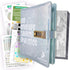 100 Envelopes Money Savings Challenge, A5 Budget Binder with Cash Envelopes and Combination Lock, Sparkling Leather Book to Save $5,050, Secure Bi...