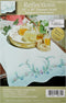 Tobin Stamped Dresser Scarf, Reflections, 14" x 39" Embroidery Kit, White......