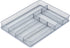 Honey-Can-Do KCH-02162 Steel Mesh 6-Compartment Cutlery Utensil Organizer, Silver, 16x11.25x2...