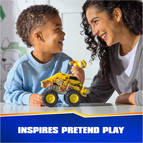 Paw Patrol: Rescue Wheels Rubble’s Bulldozer, Toy Truck with Vehicle Transformation and Collectible Action Figure, Kids Toys for Boys & Girls Ages...
