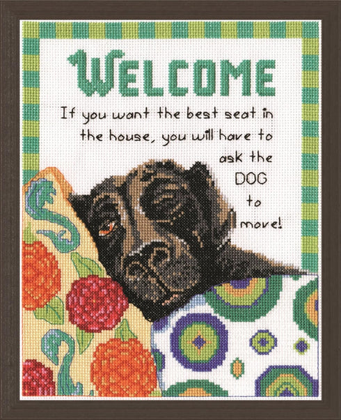 Design Works Crafts Best Seat Welcome, 8 x 10 Counted Cross Stitch Kit, 8" by 10", Multi-Colour...