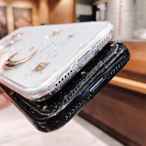 Bonitec for Apple iPhone 11 Pro Case 3D Bling Planet Glitter with Space Sparkle Moon Star Universe Flexible Soft TPU Protection Shockproof Protect...