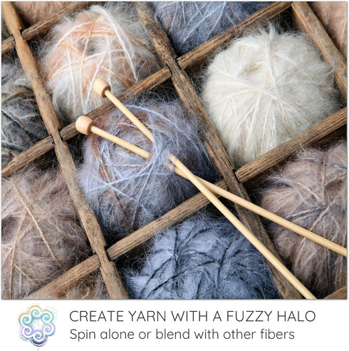 Real Mohair Locks. Hand Dyed Wool Fiber for Rooting, Felting, Blending, Spinning, Wallhangings and Embellishments. Silver, 1 Ounce (28g)......