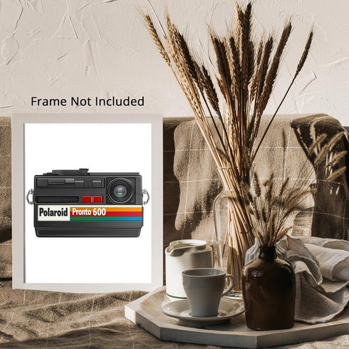 Posterizer 1 pcs-classic Polaroid Pronto 600 instant camera-nostalgic photographic technology 1-Retro Art-Photography Art-Living Room Bedroom Deco...