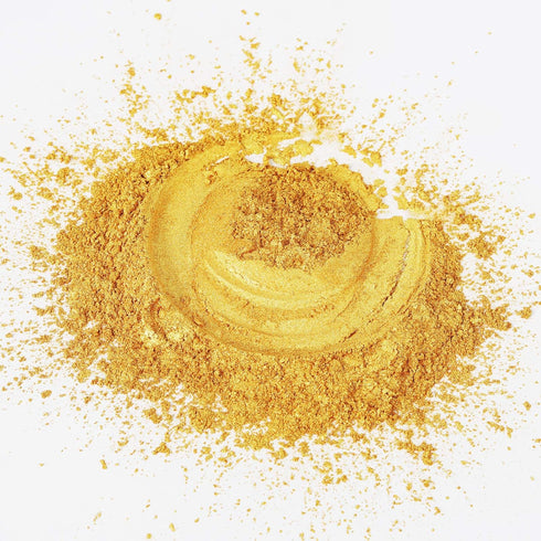 LET'S RESIN Gold Mica Pigment Powder, 3.5 Ounces/ 100 Grams Gold Mica Powder for Soap Making,Shimmer Resin Pigment Powder for Epoxy, Slime, Bath B...