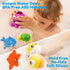 JOYIN Baby Bath Toy Set - Magnetic Fishing Toy with Fishing Rod, Soft Puffer & Clown Fish, Spinning Octopus and Starfish, Wind-up Shark and Turtle...