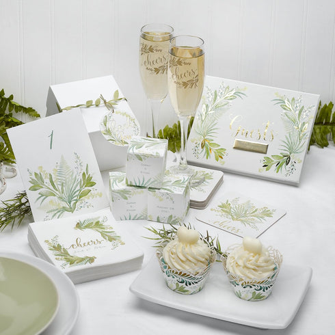 One-Piece Favor Boxes, 2-Inch, Greenery, 25-Count...