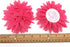 PEPPERLONELY 10PC Set Fuchsia Lace Petal Fabric Flowers, 4 Inch...